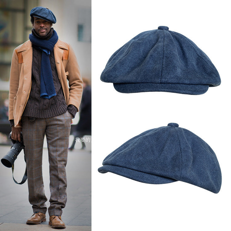 British Style Octagon Cap Four Seasons Cap Man